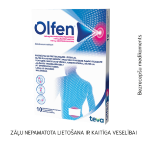Olfen 140 mg ārstnieciskais plāksteris N10