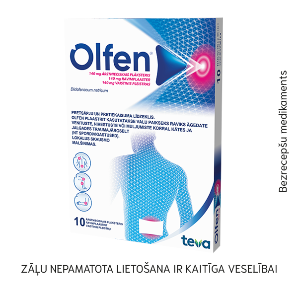 Olfen 140 mg ārstnieciskais plāksteris N10