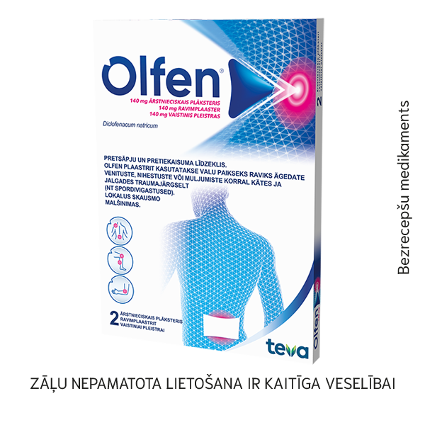 Olfen 140 mg ārstnieciskais plāksteris N2
