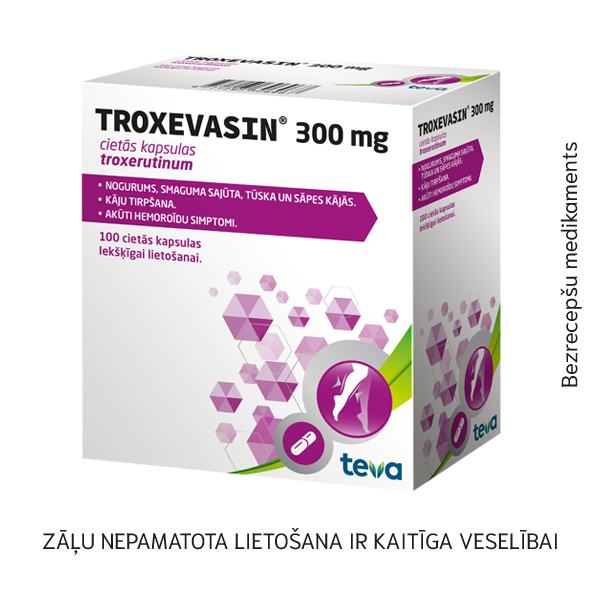 Troxevasin 300 mg cietās kapsulas N100