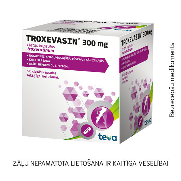 Troxevasin 300 mg cietās kapsulas N50
